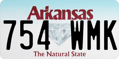 AR license plate 754WMK