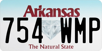 AR license plate 754WMP