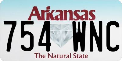 AR license plate 754WNC
