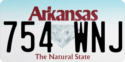 AR license plate 754WNJ
