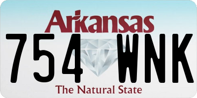 AR license plate 754WNK
