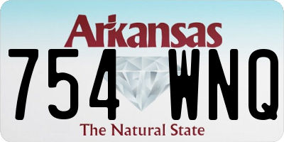 AR license plate 754WNQ
