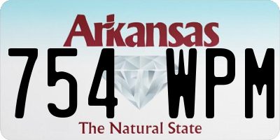 AR license plate 754WPM