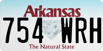 AR license plate 754WRH