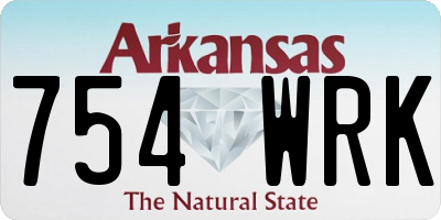 AR license plate 754WRK
