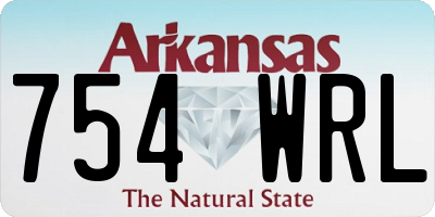 AR license plate 754WRL