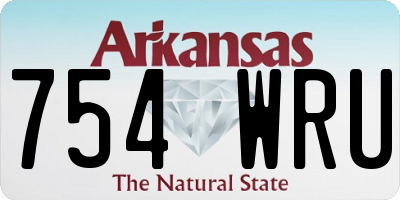 AR license plate 754WRU