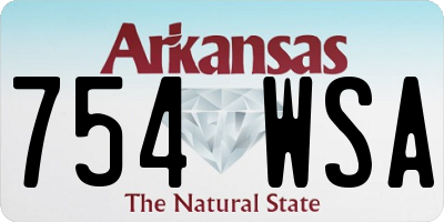 AR license plate 754WSA