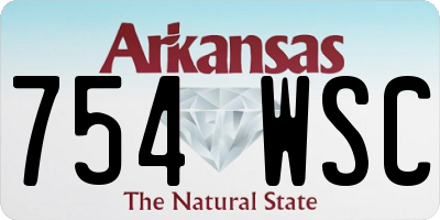 AR license plate 754WSC