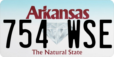 AR license plate 754WSE