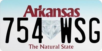 AR license plate 754WSG