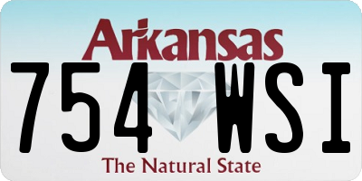 AR license plate 754WSI