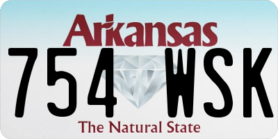AR license plate 754WSK