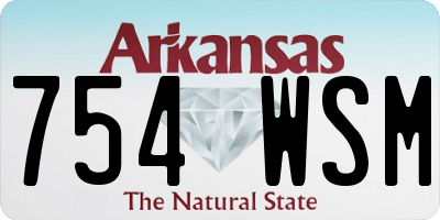 AR license plate 754WSM