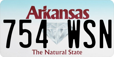 AR license plate 754WSN