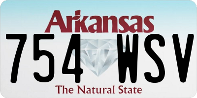 AR license plate 754WSV