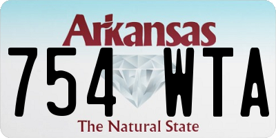 AR license plate 754WTA