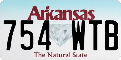 AR license plate 754WTB