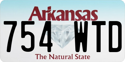 AR license plate 754WTD
