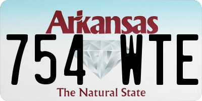 AR license plate 754WTE