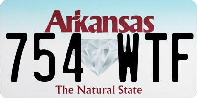 AR license plate 754WTF