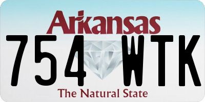AR license plate 754WTK