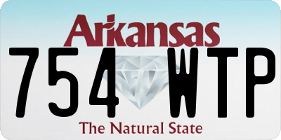 AR license plate 754WTP