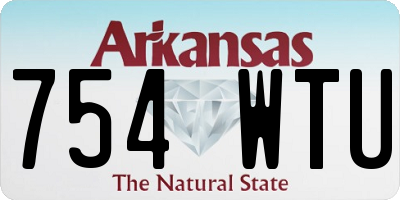 AR license plate 754WTU