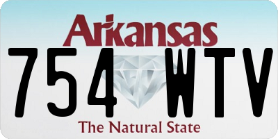 AR license plate 754WTV