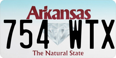 AR license plate 754WTX