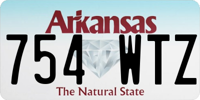 AR license plate 754WTZ