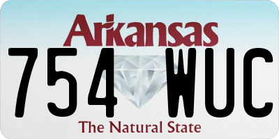 AR license plate 754WUC