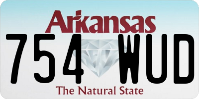 AR license plate 754WUD