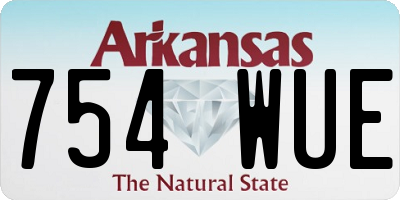 AR license plate 754WUE