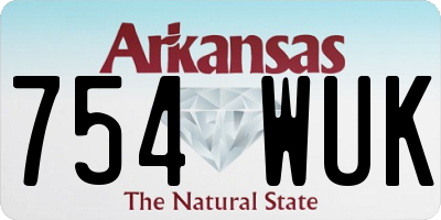 AR license plate 754WUK
