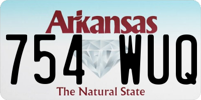 AR license plate 754WUQ