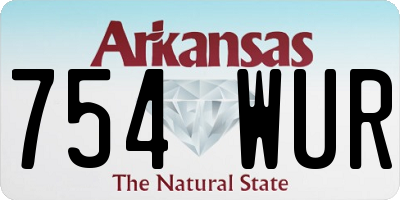 AR license plate 754WUR