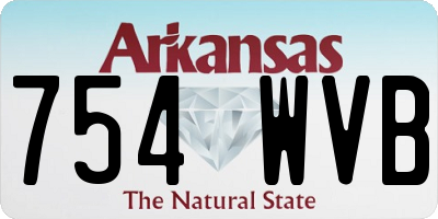 AR license plate 754WVB