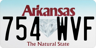 AR license plate 754WVF
