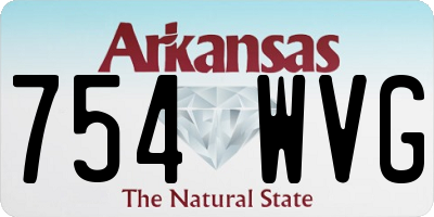 AR license plate 754WVG