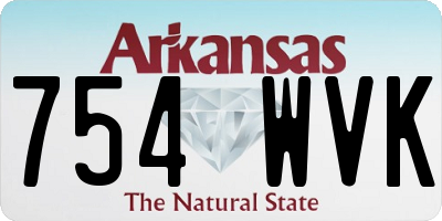 AR license plate 754WVK