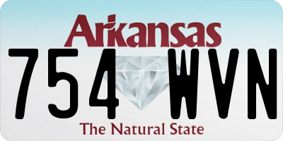AR license plate 754WVN