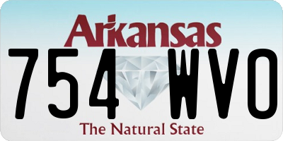 AR license plate 754WVO
