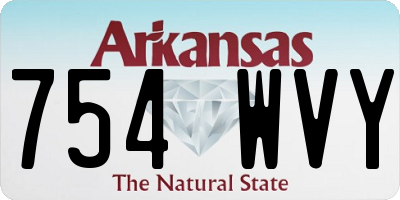 AR license plate 754WVY