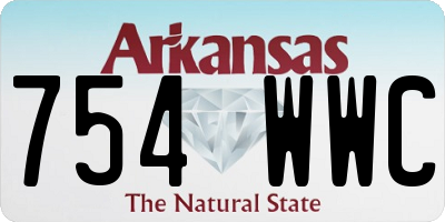 AR license plate 754WWC