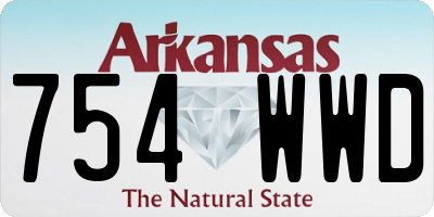 AR license plate 754WWD