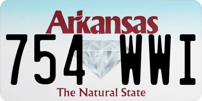 AR license plate 754WWI