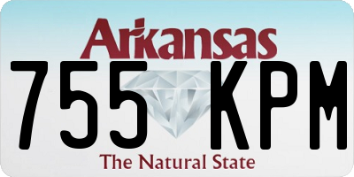 AR license plate 755KPM