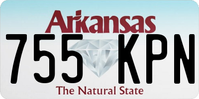 AR license plate 755KPN