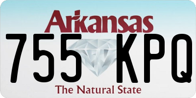 AR license plate 755KPQ